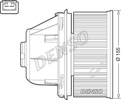 Denso DEA10053 - Вентилятор салона autospares.lv