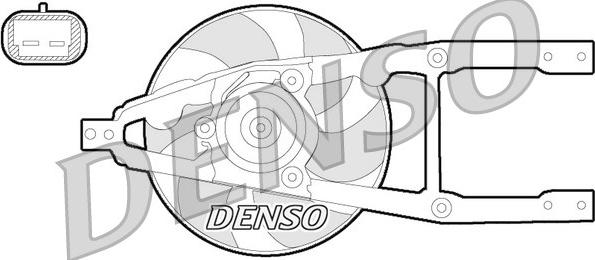 Denso DER09055 - Вентилятор, охлаждение двигателя autospares.lv