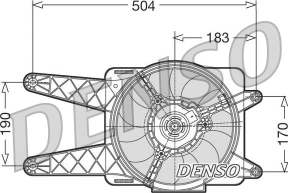 Denso DER09016 - Вентилятор, охлаждение двигателя autospares.lv