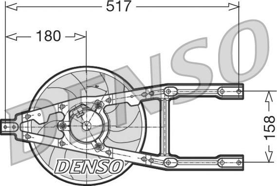 Denso DER09012 - Вентилятор, охлаждение двигателя autospares.lv