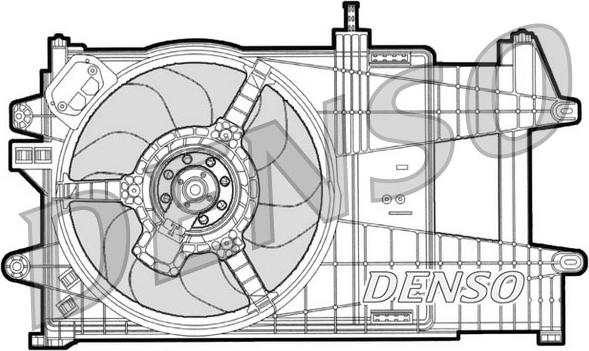 Denso DER09039 - Вентилятор, охлаждение двигателя autospares.lv