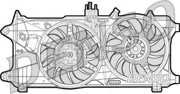Denso DER09025 - Вентилятор, охлаждение двигателя autospares.lv