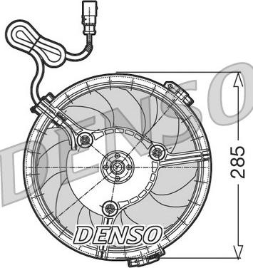 Denso DER02005 - Вентилятор, охлаждение двигателя autospares.lv