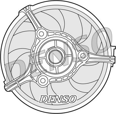 Denso DER02002 - Вентилятор, охлаждение двигателя autospares.lv
