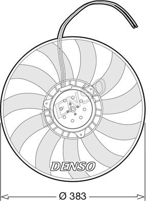 Denso DER02007 - Вентилятор, охлаждение двигателя autospares.lv