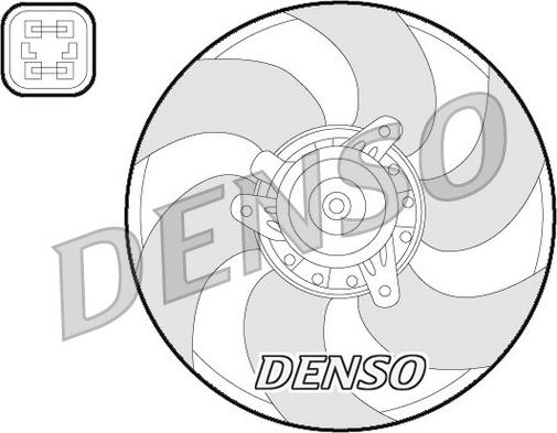 Denso DER07009 - Вентилятор, охлаждение двигателя autospares.lv