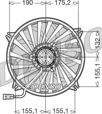 Denso DER07005 - Вентилятор, охлаждение двигателя autospares.lv