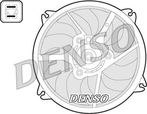 Denso DER07006 - Вентилятор, охлаждение двигателя autospares.lv