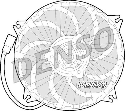 Denso DER07007 - Вентилятор, охлаждение двигателя autospares.lv