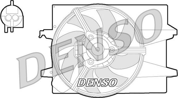 Denso DER10004 - Вентилятор, охлаждение двигателя autospares.lv