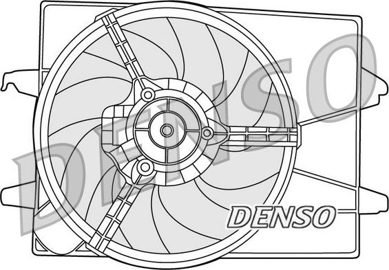 Denso DER10003 - Вентилятор, охлаждение двигателя autospares.lv