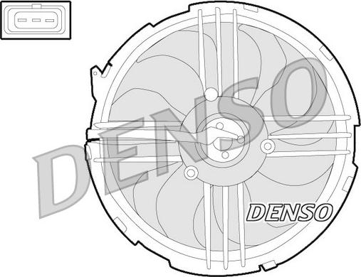 Denso DER32009 - Вентилятор, охлаждение двигателя autospares.lv