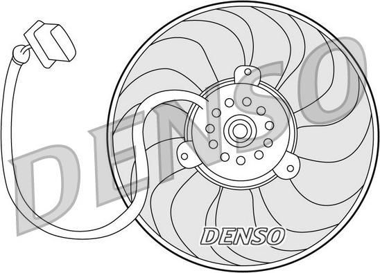 Denso DER32004 - Вентилятор, охлаждение двигателя autospares.lv
