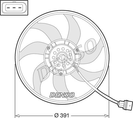 Denso DER32014 - Вентилятор, охлаждение двигателя autospares.lv