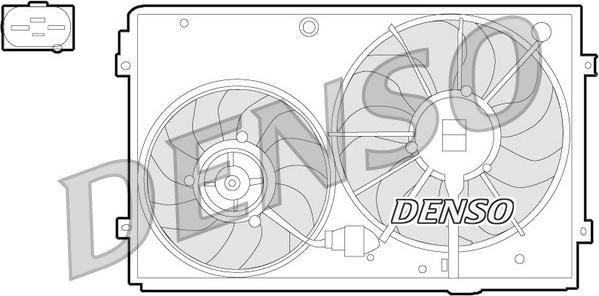 Denso DER32011 - Вентилятор, охлаждение двигателя autospares.lv