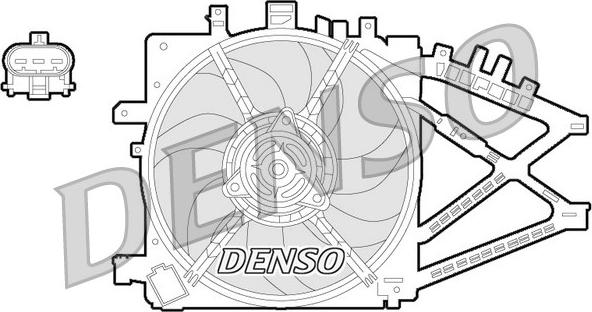 Denso DER20014 - Вентилятор, охлаждение двигателя autospares.lv