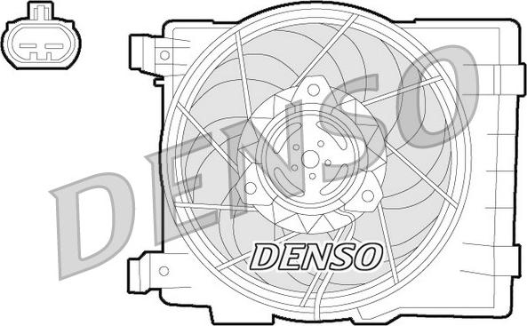 Denso DER20015 - Вентилятор, охлаждение двигателя autospares.lv