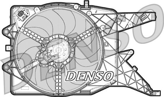 Denso DER20010 - Вентилятор, охлаждение двигателя autospares.lv