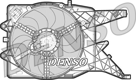 Denso DER20011 - Вентилятор, охлаждение двигателя autospares.lv