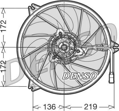 Denso DER21009 - Вентилятор, охлаждение двигателя autospares.lv