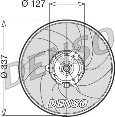 Denso DER21004 - Вентилятор, охлаждение двигателя autospares.lv