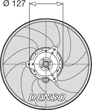 Denso DER21003 - Вентилятор, охлаждение двигателя autospares.lv