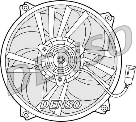 Denso DER21015 - Вентилятор, охлаждение двигателя autospares.lv