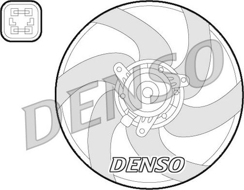 Denso DER21022 - Вентилятор, охлаждение двигателя autospares.lv