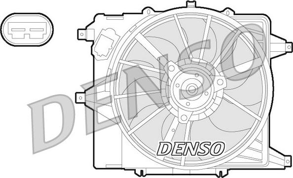 Denso DER23003 - Вентилятор, охлаждение двигателя autospares.lv