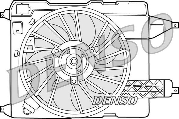 Denso DER23002 - Вентилятор, охлаждение двигателя autospares.lv