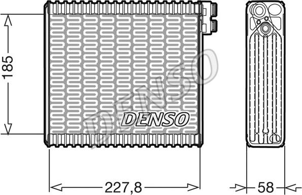 Denso DEV09011 - Испаритель, кондиционер autospares.lv