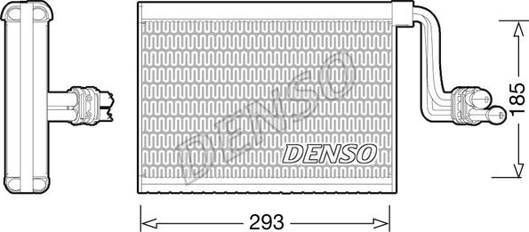 Denso DEV05002 - Испаритель, кондиционер autospares.lv