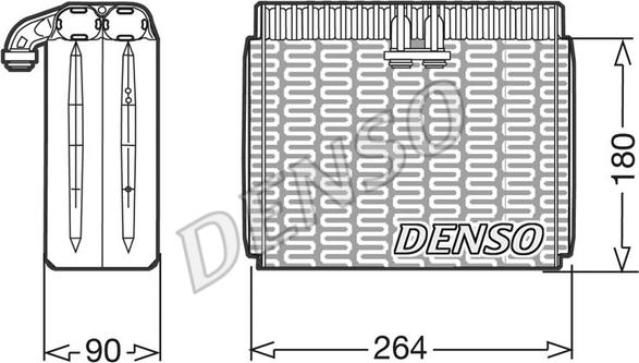 Denso DEV01010 - Испаритель, кондиционер autospares.lv