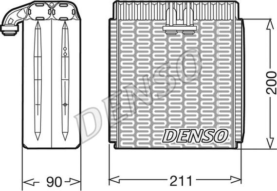 Denso DEV12001 - Испаритель, кондиционер autospares.lv