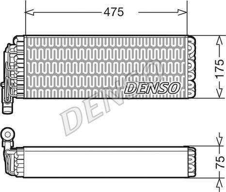 Denso DEV12003 - Испаритель, кондиционер autospares.lv