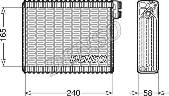 Denso DEV21004 - Испаритель, кондиционер autospares.lv