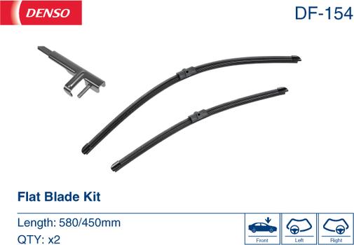 Denso DF-154 - Щетка стеклоочистителя autospares.lv