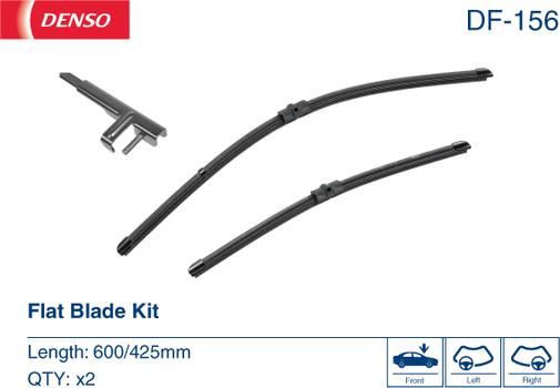 Denso DF-156 - Щетка стеклоочистителя autospares.lv