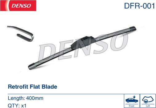 Denso DFR-001 - Щетка стеклоочистителя autospares.lv