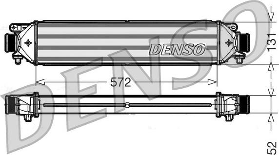 Denso DIT09109 - Интеркулер, теплообменник турбины autospares.lv