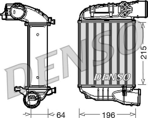 Denso DIT02003 - Интеркулер, теплообменник турбины autospares.lv