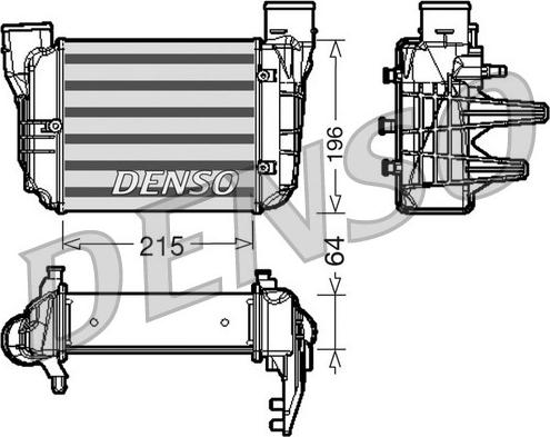 Denso DIT02002 - Интеркулер, теплообменник турбины autospares.lv
