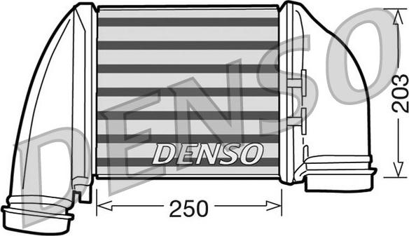Denso DIT02010 - Интеркулер, теплообменник турбины autospares.lv
