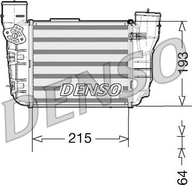 Denso DIT02020 - Интеркулер, теплообменник турбины autospares.lv