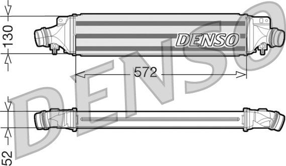 Denso DIT20003 - Интеркулер, теплообменник турбины autospares.lv