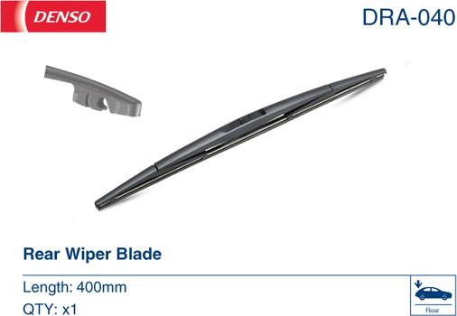 Denso DRA-040 - Щетка стеклоочистителя autospares.lv