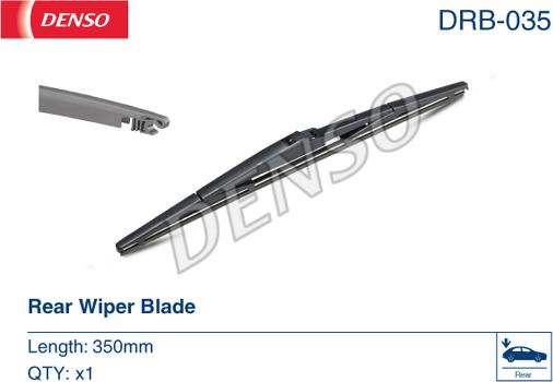 Denso DRB-035 - Щетка стеклоочистителя autospares.lv