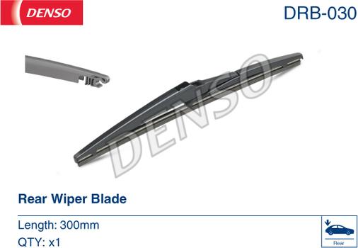 Denso DRB-030 - Щетка стеклоочистителя autospares.lv