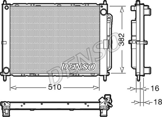 Denso DRM46102 - Модуль охлаждения autospares.lv