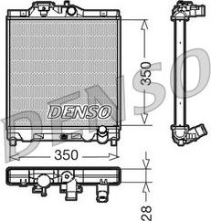 Denso DRM40004 - Радиатор, охлаждение двигателя autospares.lv